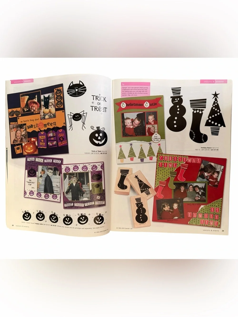 3 Stampin' Up! Idea Book & Catalogs from 2002, 2003 & 2004